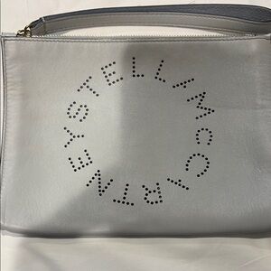 Stella McCartney Silver Wristlet Clutch